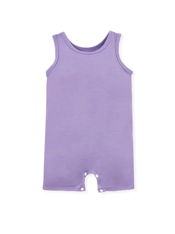 LULUKAKA Baby Romper - Soft Polyester & Spandex Blend, Sleeveless Casual Onesie for Boys & Girls, Machine Washable, Perfect for Outdoor