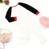 LULUKAKA Newborn Girls' Bamboo Fiber Long Sleeve Onesie, Valentine's Day Series with Love You Letter And Heart Embroidery Design., LULUKAKA, Perfect for Outdoor
