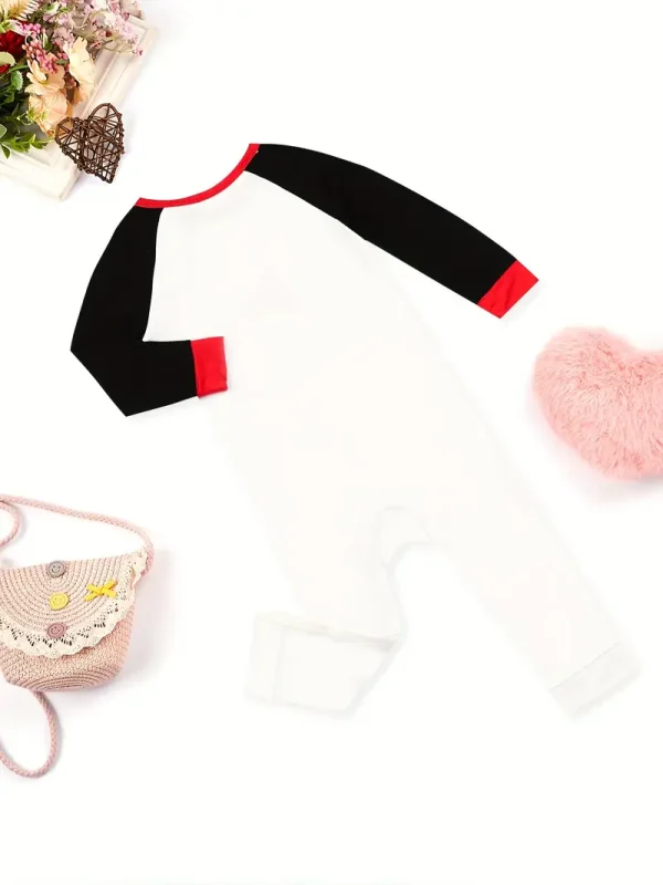LULUKAKA Newborn Girls' Bamboo Fiber Long Sleeve Onesie, Valentine's Day Series with Love You Letter And Heart Embroidery Design., LULUKAKA, Perfect for Outdoor