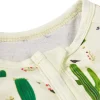 LULUKAKA Baby Girls' Cactus Print Romper, Polyester Knit Fabric, Casual Style, Slight Stretch, All-Season Floral Pattern, Regular Fit, with Zipper for 0-12 Months, for Outdoor