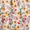 LULUKAKA Girls' Floral Print Romper with Ruffle Sleeves and Round Neck, Polyester Spandex Blend, Machine Washable - Newborn Baby Clothes, Yellow Flower, One Piece, Children's Clothing, Perfect for Outdoor