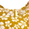 1pc LULUKAKA Baby Girls Floral Print Romper - Casual Style Rayon/Viscose Woven Jumpsuit with Round Neck and Water Drop Buckle - Regular Fit Spring/Fall Infant Outfit, for Outdoor