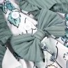 [1pc Floral Print Butterfly Bow Dress] 1pc LULUKAKA Girls' Casual Floral Print Dress with Daisy & Dandelion Pattern, Long Sleeve Ruffle Hem, Polyester Knit Fabric, Regular Fit, All-Season Butterfly Bow Dress