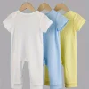 LUKAKA Three-piece Set for Boys and Babies, Long Pants and Body Suit, Children's Solid Color Tight Body Suit