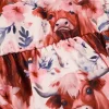 LULUKAKA Adorable Bull Print Ruffle Sleeve Romper Dress & Headband Set for Baby Girls - Soft Polyester Blend, Machine Washable, LULUKAKA, Perfect for Outdoor