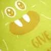 LULUKAKA Kids' Long-Sleeve Romper with Cute Cartoon Monster "Give Me a Hug" Print - Soft Polyester & Spandex Blend, Machine Washable, Round Neck - Perfect for All Seasons, Perfect for Outdoor