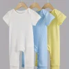 LUKAKA Three-piece Set for Boys and Babies, Long Pants and Body Suit, Children's Solid Color Tight Body Suit