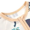 LULUKAKA Baby Romper with Cute Animal Print - Soft Polyester & Spandex Blend, Zip-Up Long Sleeve Onesie for Boys & Girls, Machine Washable, All-Season Comfort Fit, Perfect for Outdoor