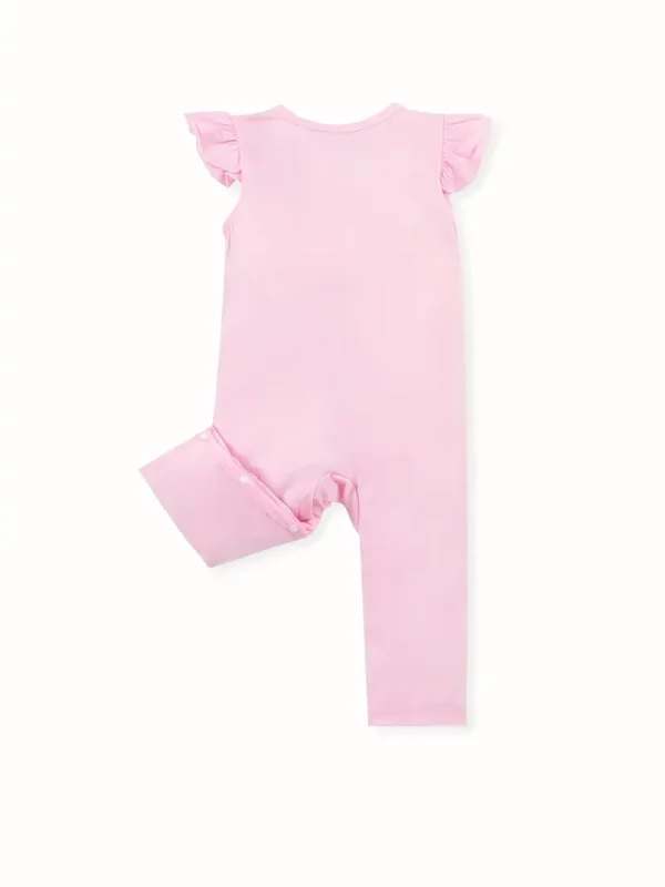 LULUKAKA Baby Romper - Sleeveless, Lace-Trimmed Onesie for Newborns & Toddlers, Soft Polyester Blend, Machine Washable, Perfect for Outdoor (pink)