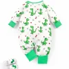 Adorable Dinosaur Print Boys' Onesie - Cozy Long Sleeve Zip-Up Romper for Infants & Toddlers, Perfect for Fall/Winter, LULUKAKA, Perfect for Outdoor