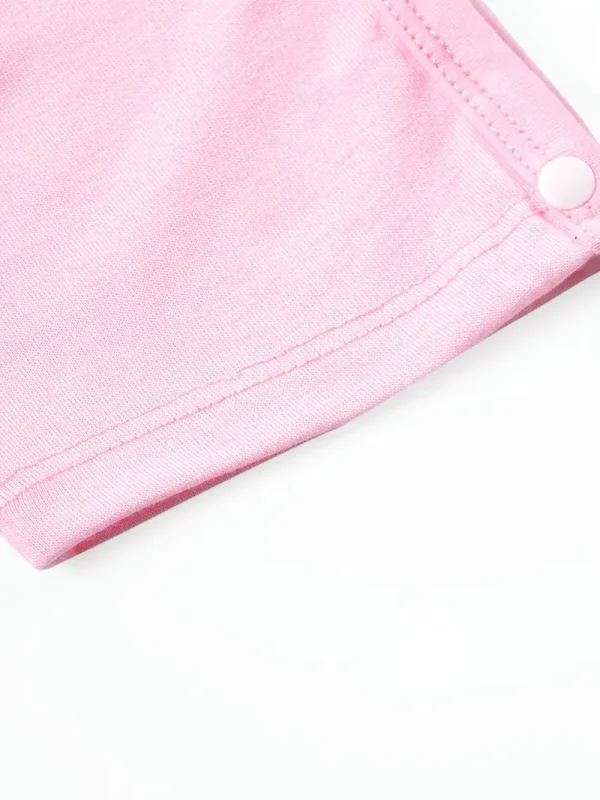 LULUKAKA Baby Romper - Sleeveless, Lace-Trimmed Onesie for Newborns & Toddlers, Soft Polyester Blend, Machine Washable, Perfect for Outdoor (pink)
