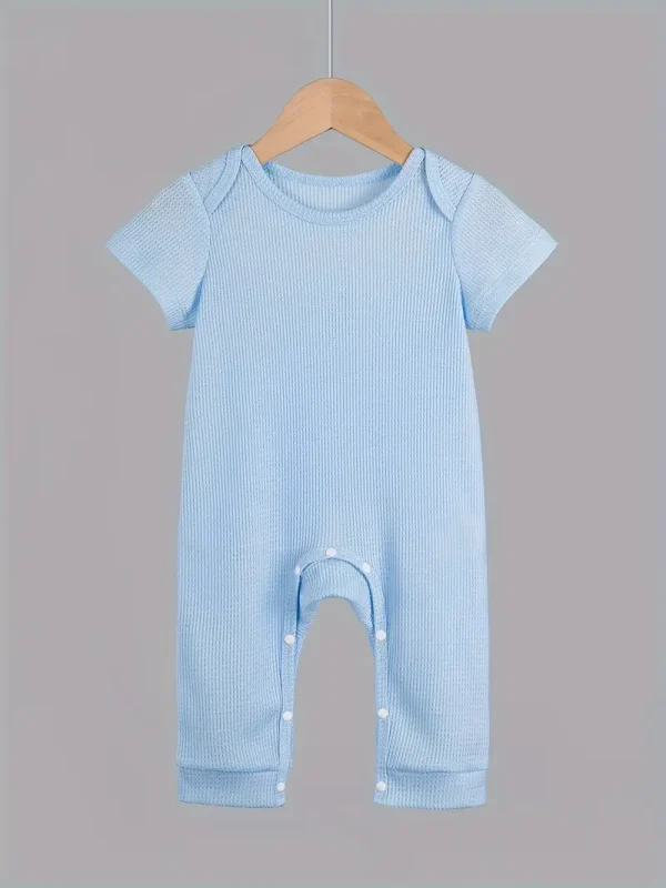 LUKAKA Three-piece Set for Boys and Babies, Long Pants and Body Suit, Children's Solid Color Tight Body Suit