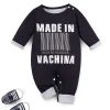 LULUKAKA Boys' Long-Sleeve Romper with Fun Print - Soft Polyester & Spandex Blend, Perfect for Spring/Fall, Perfect for Outdoor