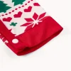 1pc LULUKAKA Newborn Christmas Long Sleeve Onesie, Festive Reindeer Snowflake Tree Print, Casual Polyester Knit Fabric with Slight Stretch, Unisex Baby Romper for Fall/Winter, for Outdoor